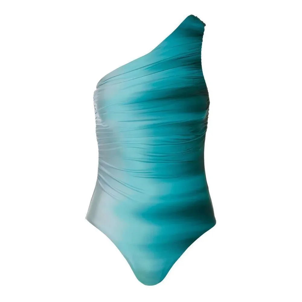 New. La Blanca ombré one shouldered swimsuit. Size 8. Retails $148